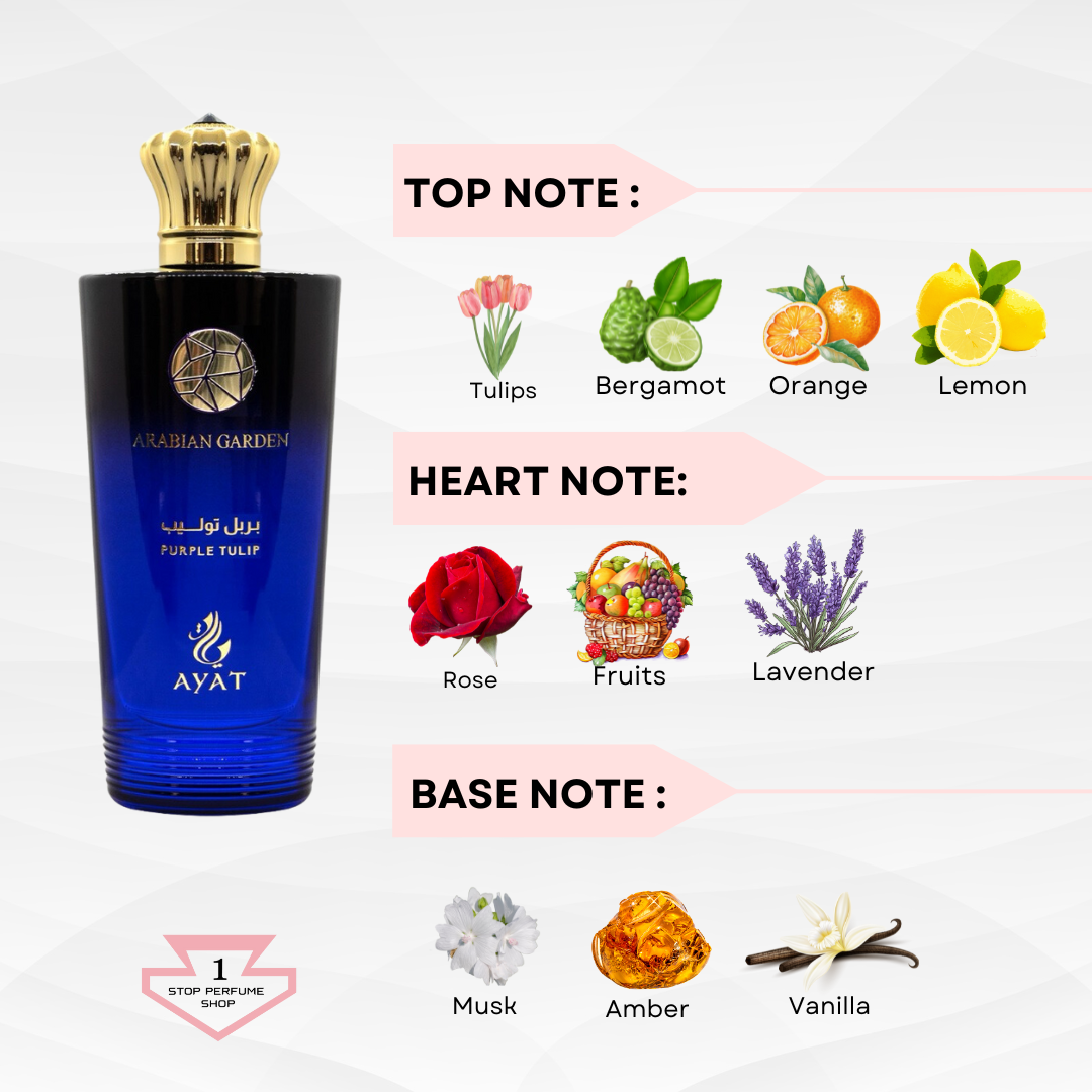 Ayat Arabian Garden Series EDP 100ml + 3ml Free Perfume Oil