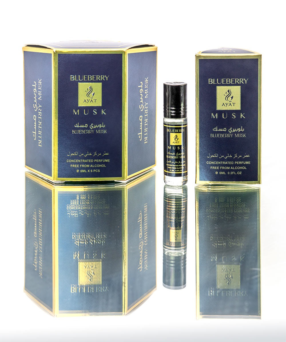 Ayat Blueberry Musk 6ml Alcohol Free Travel Size Roll On Arabian Perfume Oil