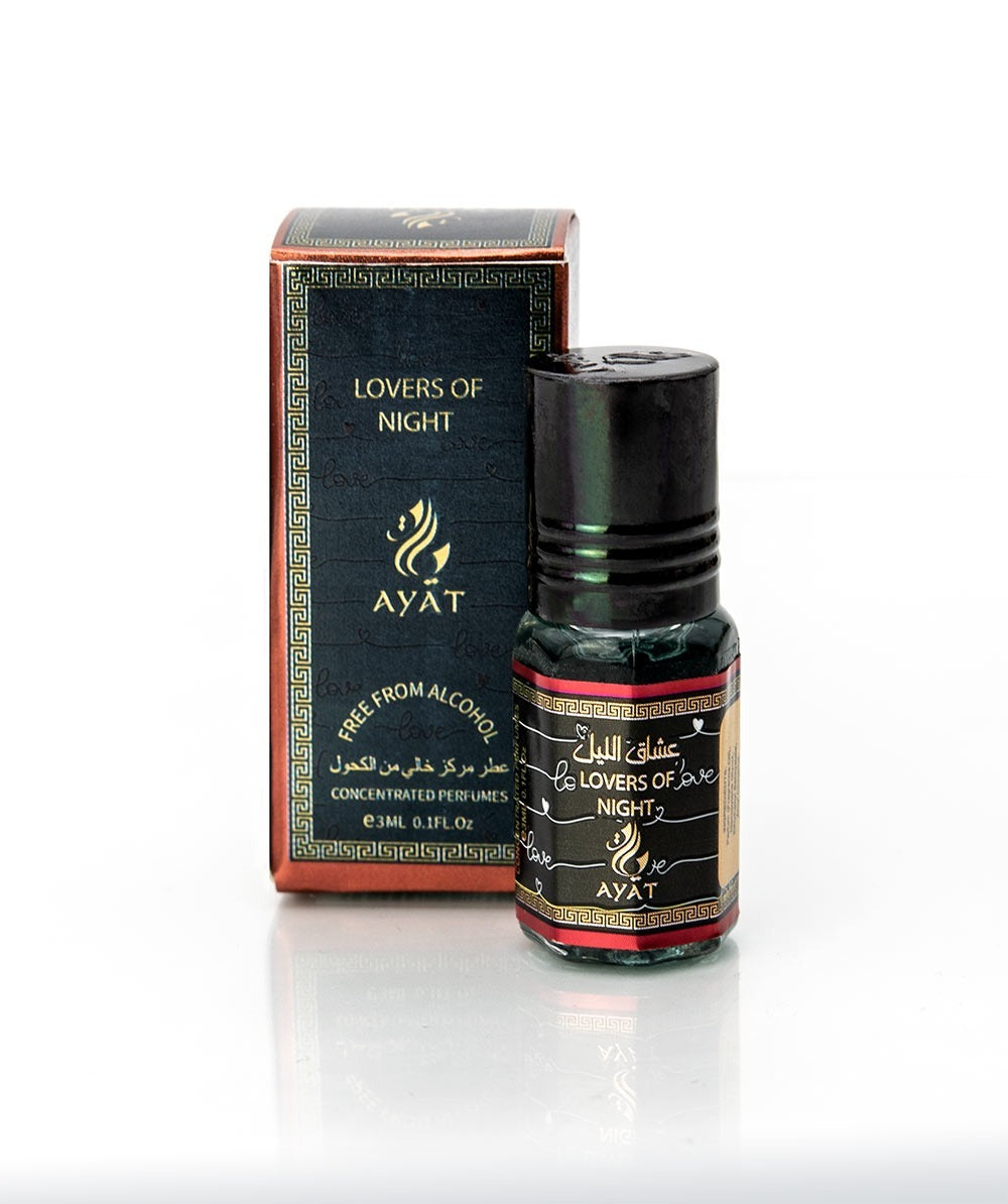 Ayat Lovers Of Night 3ml Alcohol Free Travel Size Roll On Arabian Perfume Oil