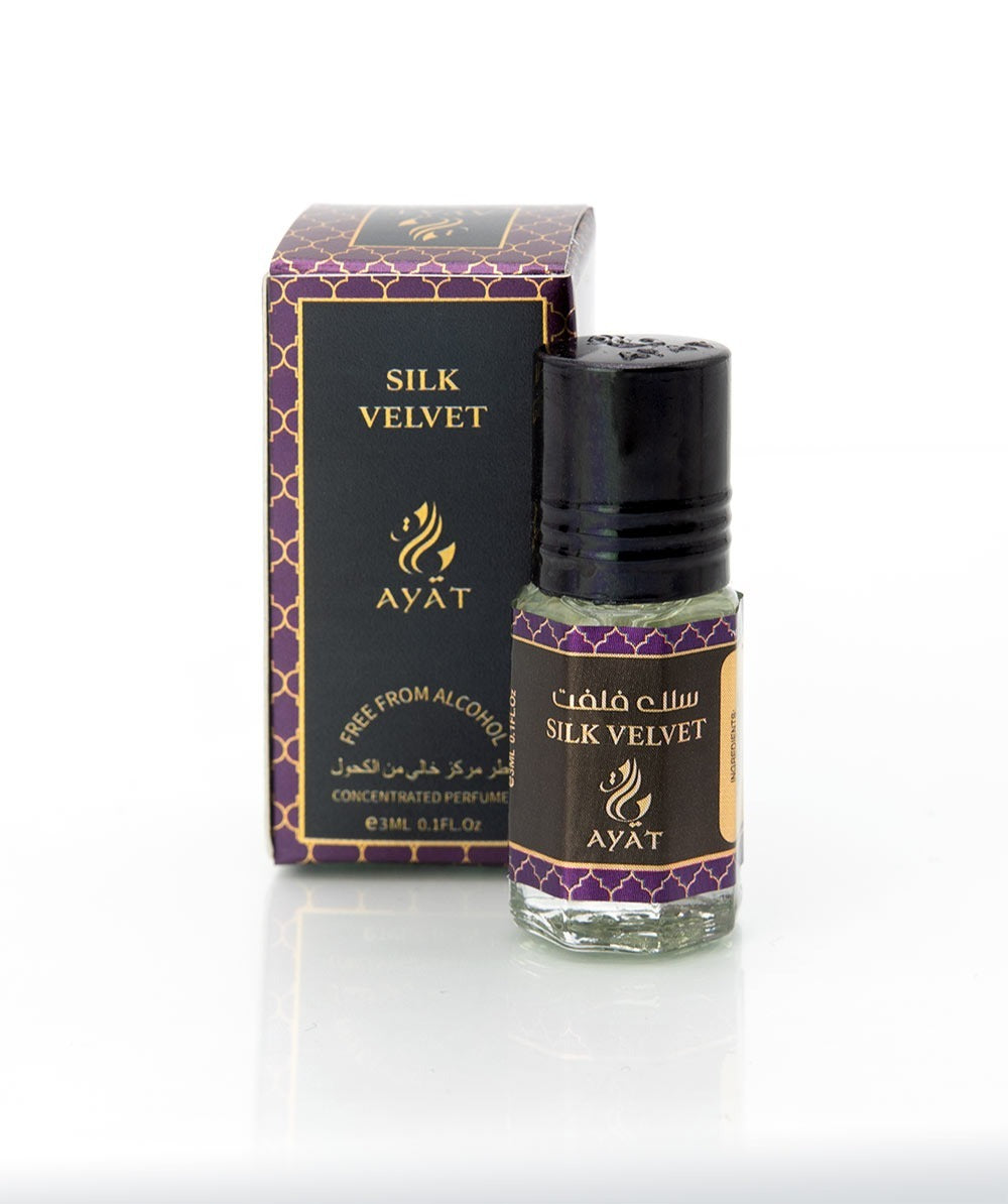 Ayat Silk Velvet 3ml Alcohol Free Travel Size Roll On Arabian Perfume Oil