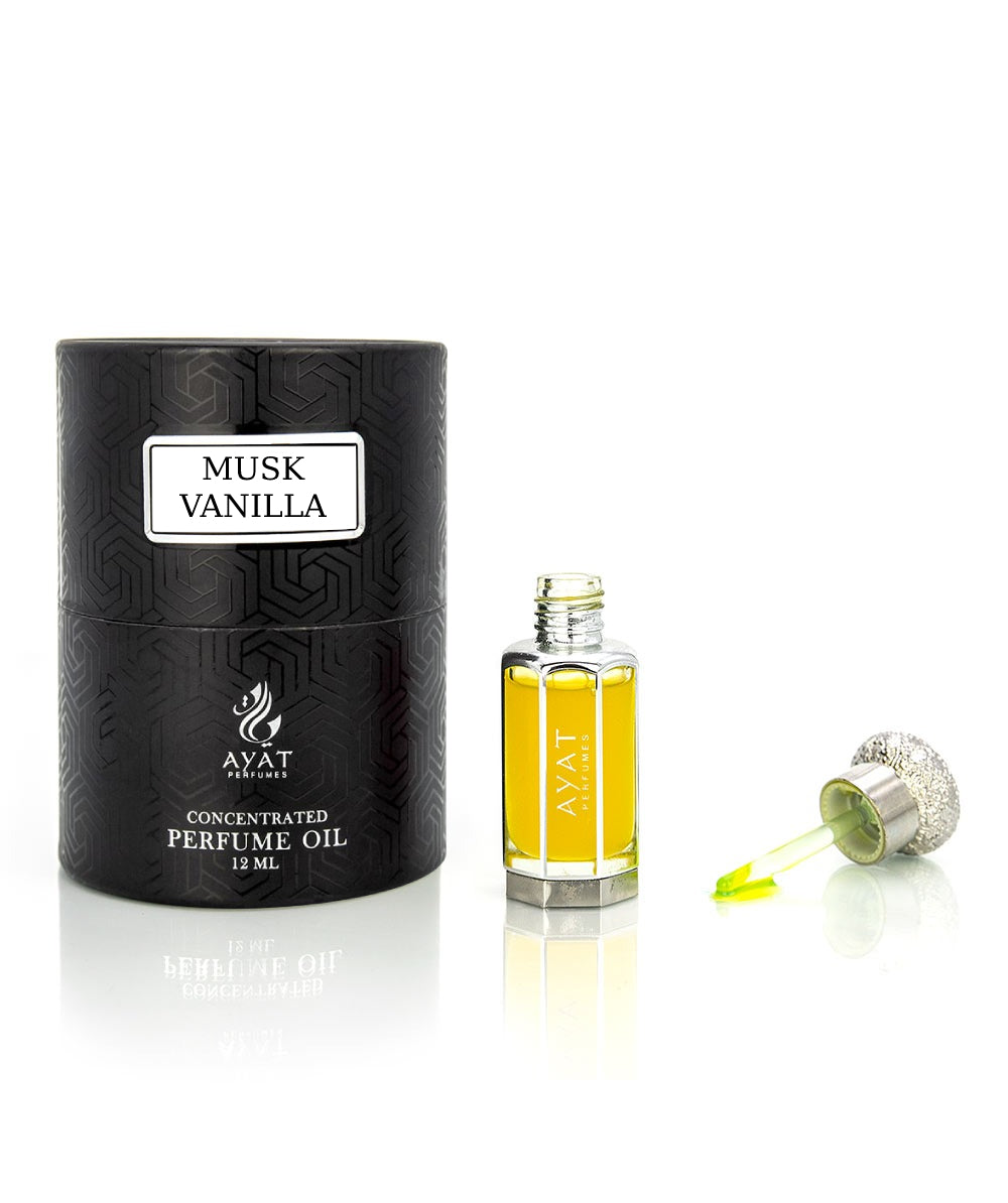 Ayat Musk Vanilla 12ml Alcohol Free Travel Size Arabian Perfume Oil